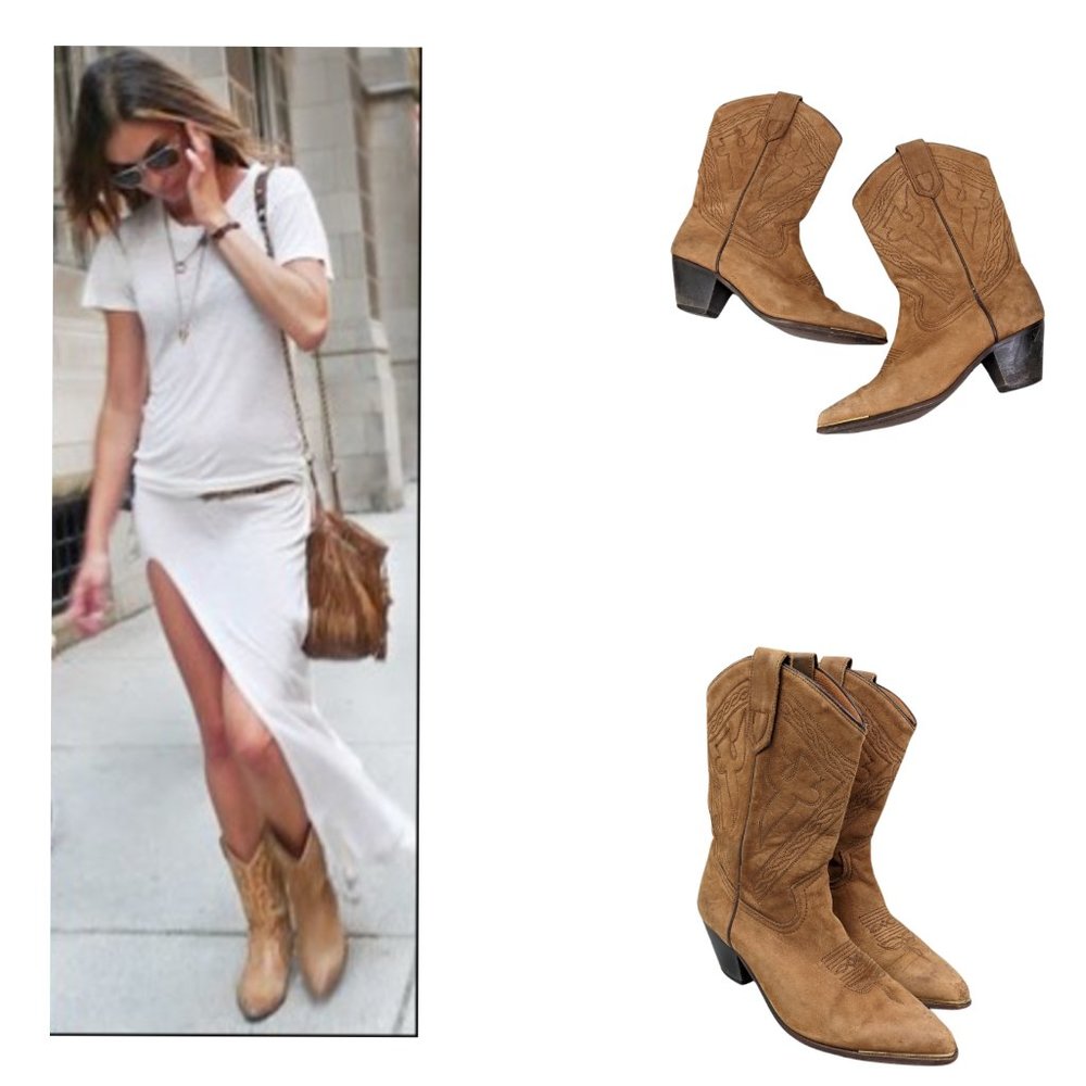 Vintage Western Cowboy Boots Size 8